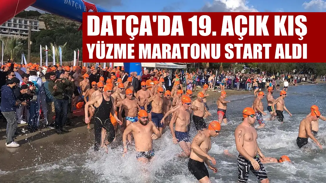 Datça'da 19. Açık Kış Yüzme Maratonu start aldı