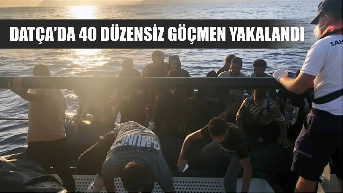 Datça'da 40 düzensiz göçmen yakalandı