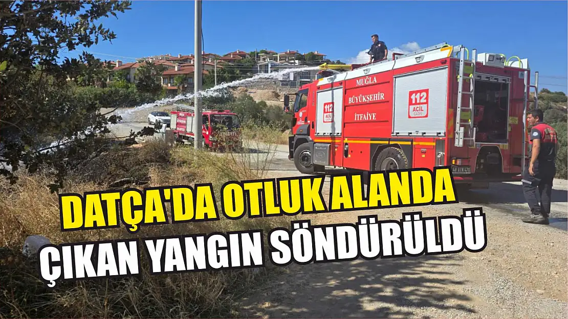 Datça'da otluk alanda çıkan yangın söndürüldü