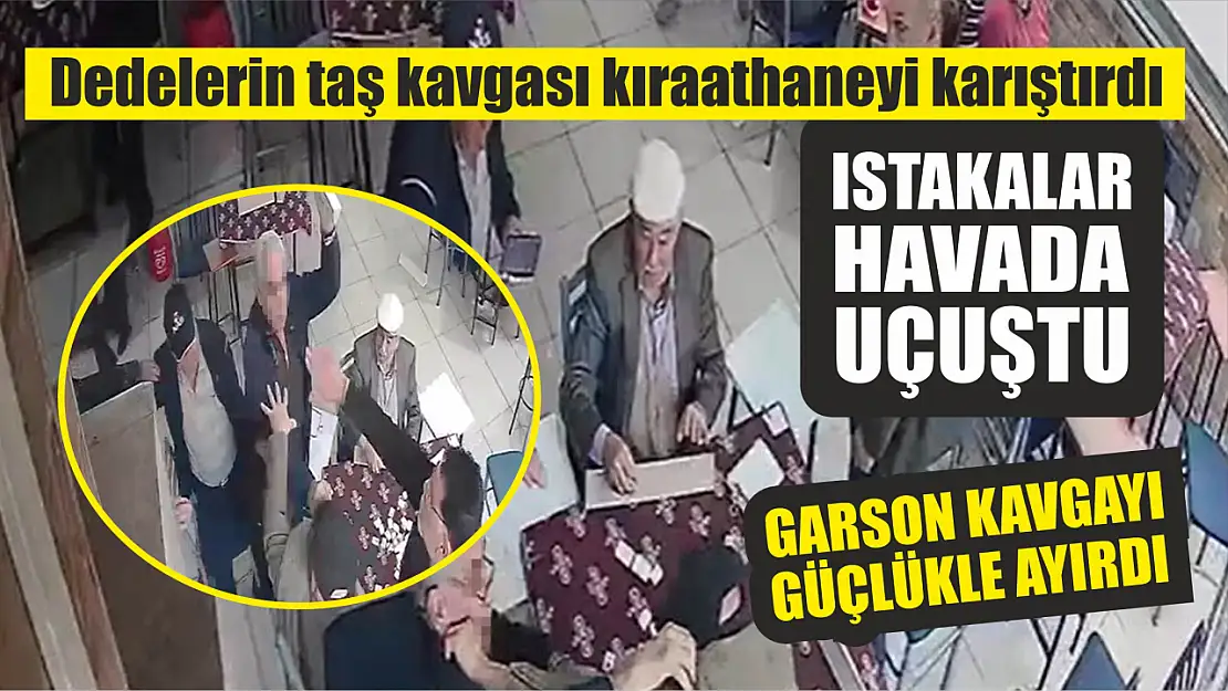 Dedelerin okey masasındaki taş kavgası kıraathaneyi karıştırdı