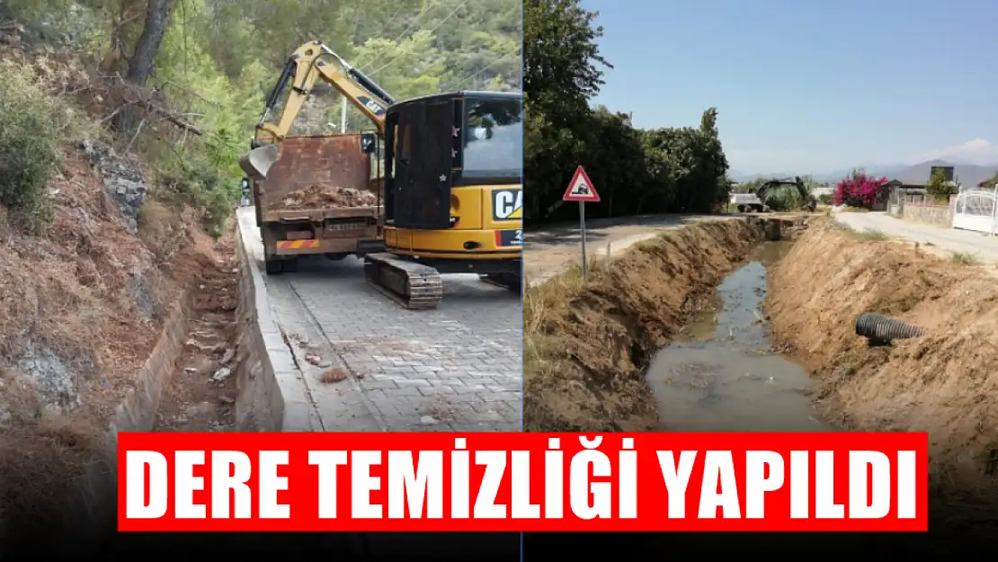 Dere temizliği yapıldı