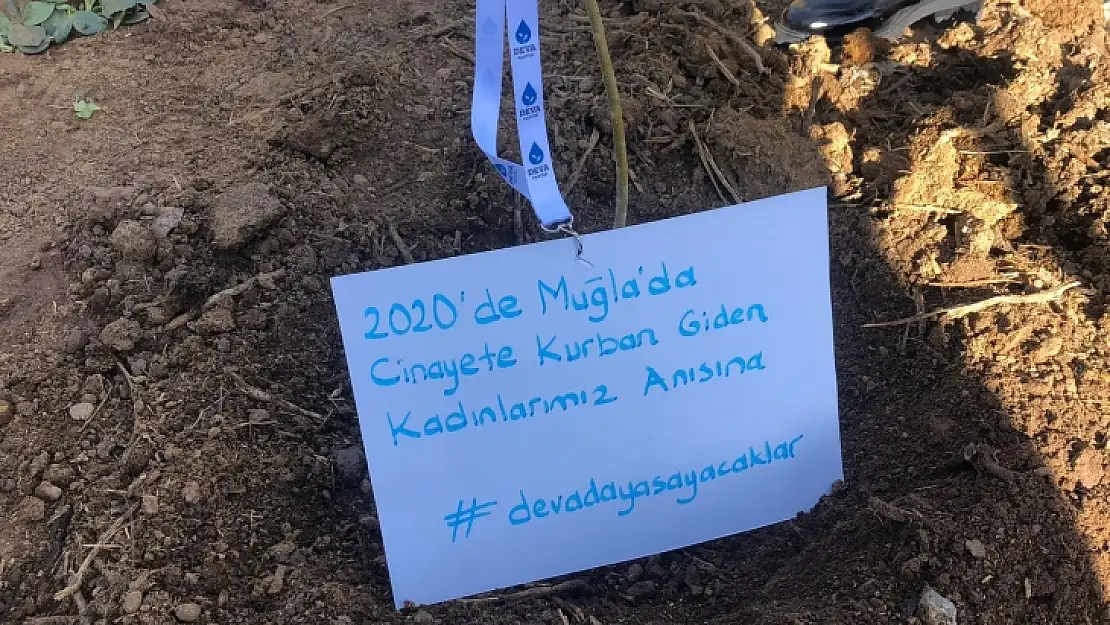 Deva Partisi, öldürülen kadınların adını yaşatmak için fidan dikti