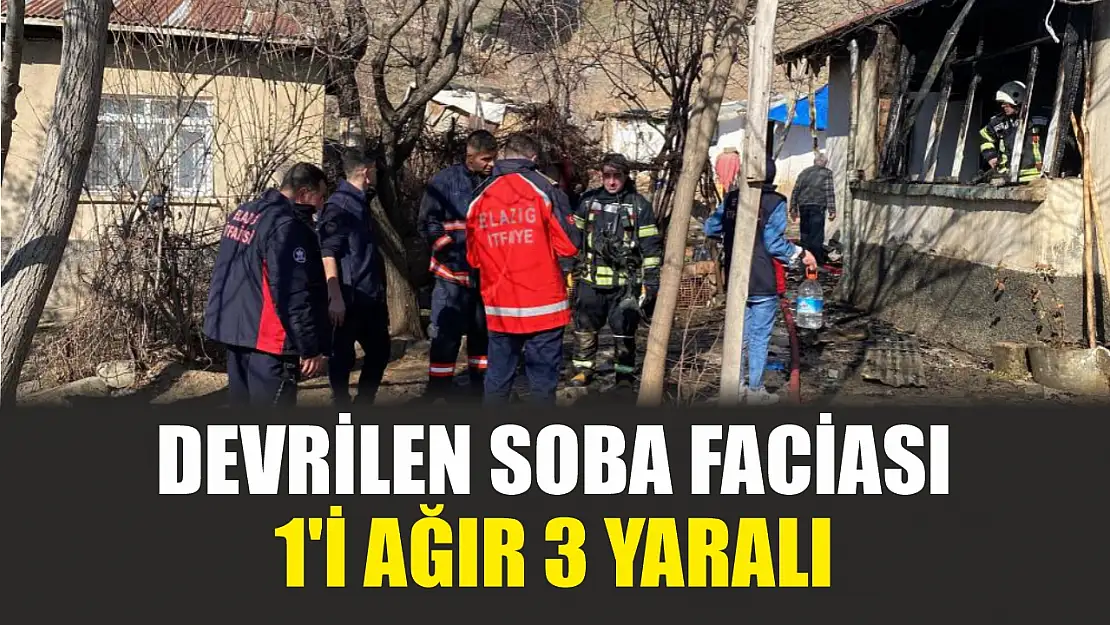 Devrilen soba faciası: 1'i ağır 3 yaralı