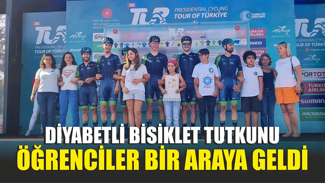 Diyabetli bisiklet tutkunu öğrenciler bir araya geldi