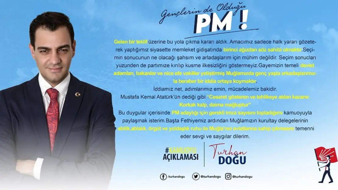 Doğu, 'İddiamız net, adımlarımız emin. Mücadelemiz bakidir'