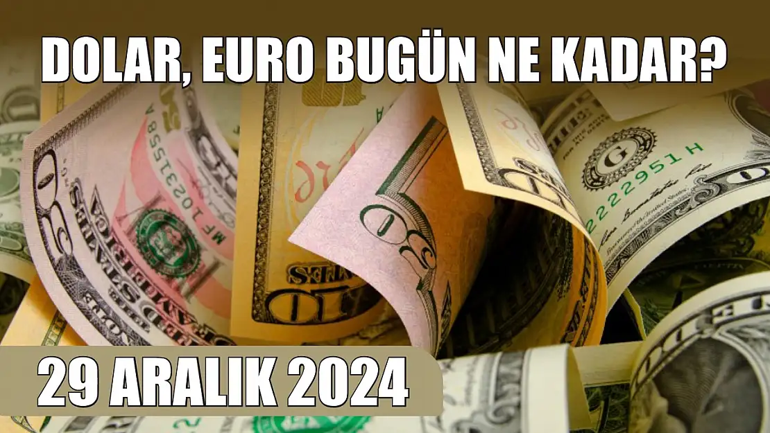 Dolar, Euro bugün ne kadar? 29 Aralık 2024