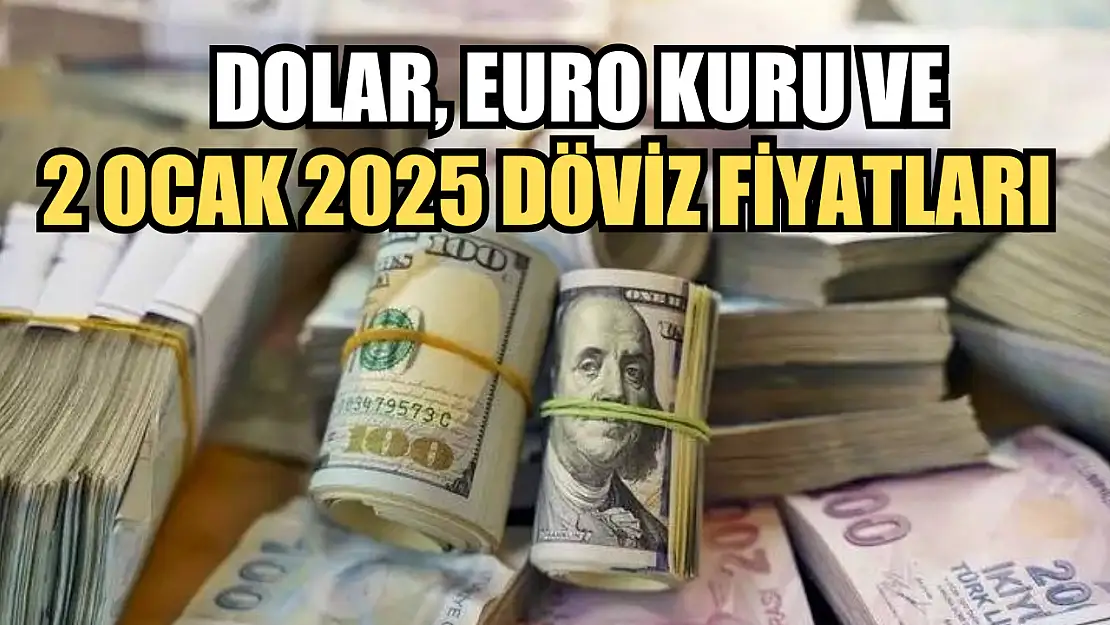 Dolar, Euro kuru ve 2 Ocak 2025 döviz fiyatları