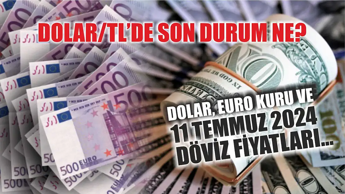 Dolar/TL'de son durum ne? Dolar, Euro kuru ve 11 Temmuz 2024 döviz fiyatları...