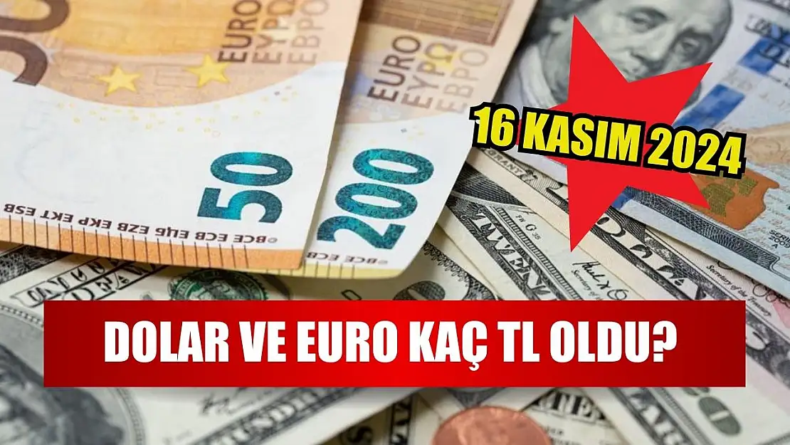 Dolar ve Euro kaç TL oldu? 16 Kasım 2024