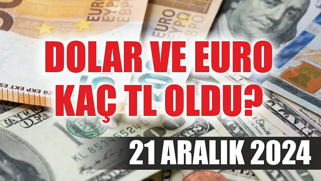 Dolar ve Euro kaç TL oldu 21 Aralık 2024