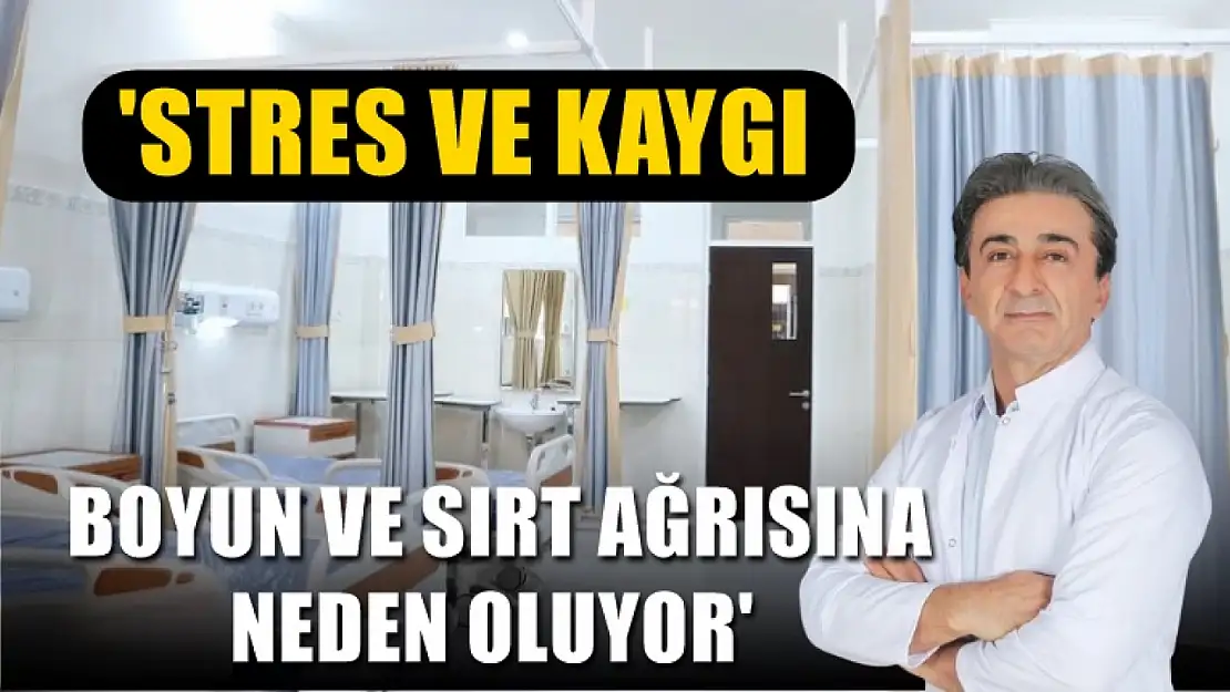 Dr. Boyacı, 'Stres ve kaygı boyun ve sırt ağrısına neden oluyor'