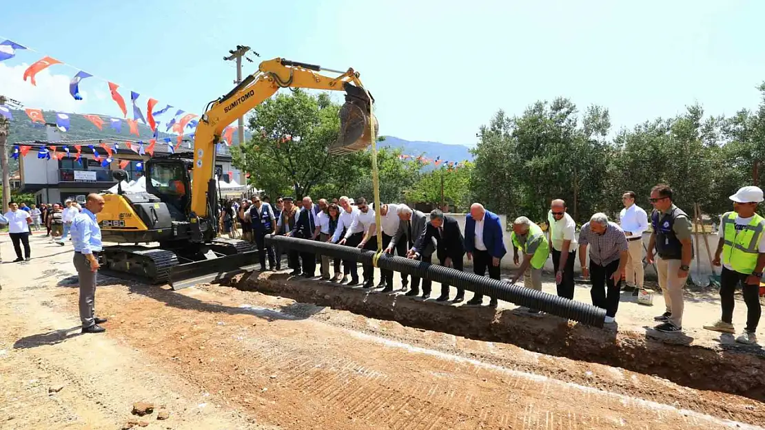 Düğerek kanalizasyon hattı tamamlandı