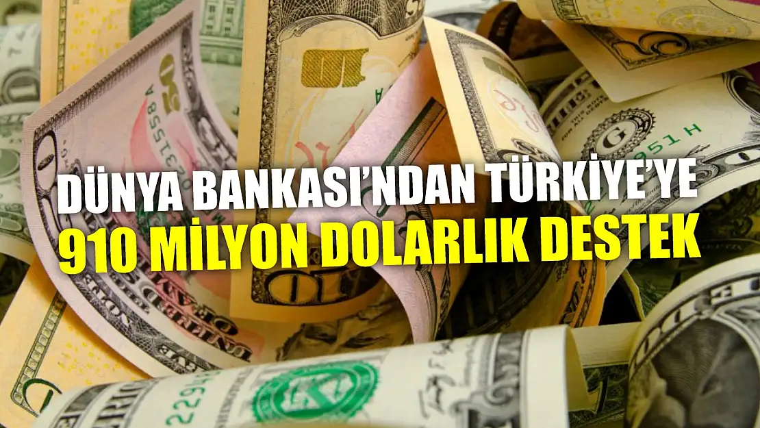 Dünya Bankası'ndan Türkiye'ye 910 Milyon Dolarlık Destek