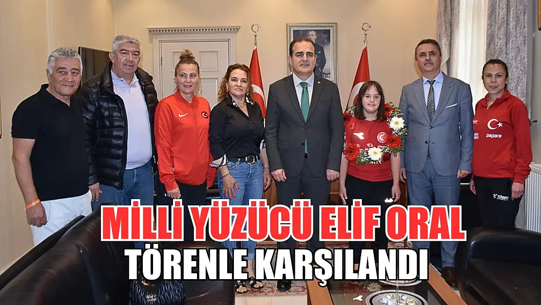 Dünya İkincisi ve Üçüncüsü Olan Milli Yüzücü Elif Oral Törenle Karşılandı