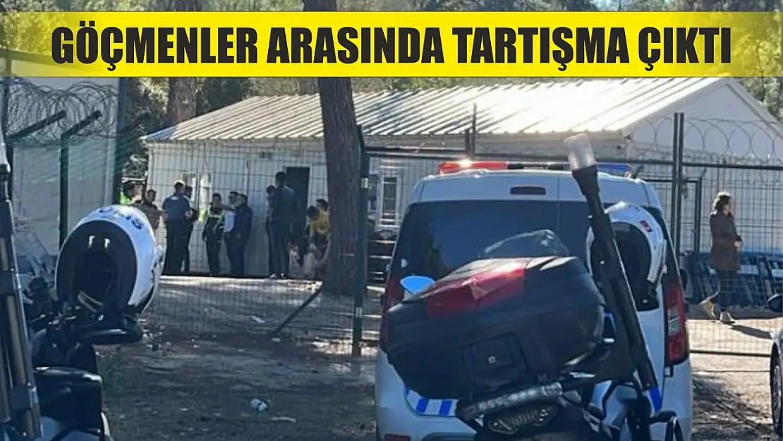 Düzensiz göçmenler arasında tartışma çıktı