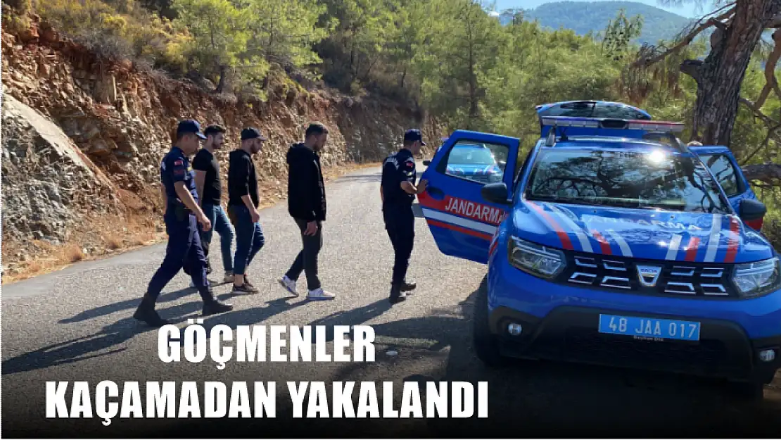 Düzensiz Göçmenler Kaçamadan Yakalandı