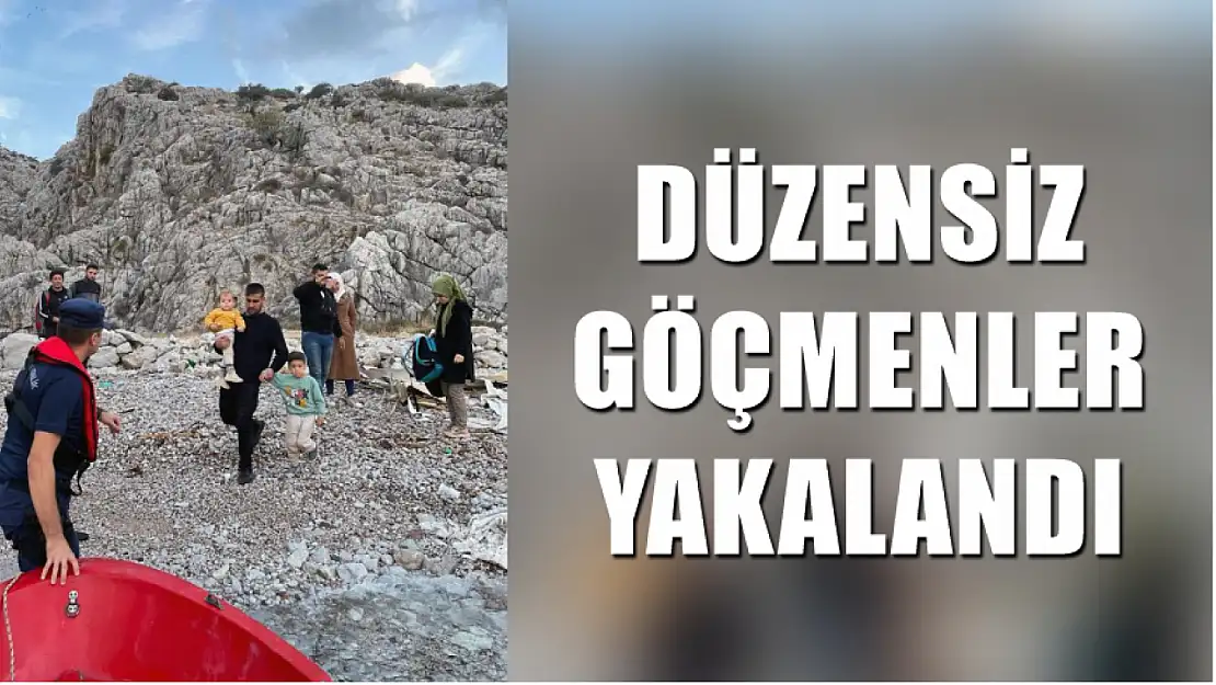 Düzensiz göçmenler yakalandı