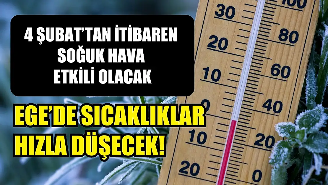 Ege'de Sıcaklıklar Hızla Düşecek! 4 Şubat'tan İtibaren Soğuk Hava Etkili Olacak