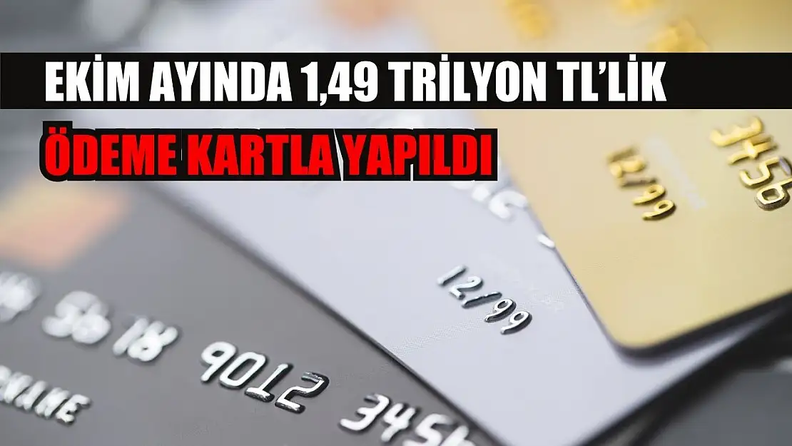 Ekim ayında 1,49 trilyon TL'lik ödeme kartla yapıldı