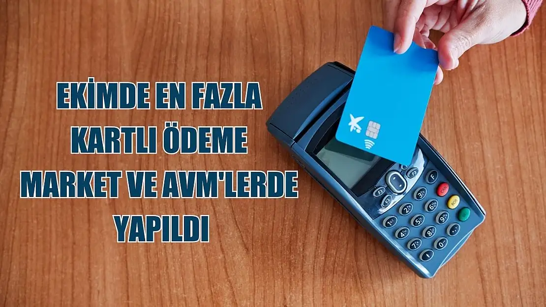 Ekimde en fazla kartlı ödeme market ve AVM'lerde yapıldı