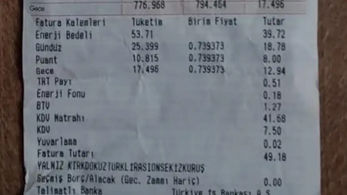 Elektrik faturalarına %3,2 indirim