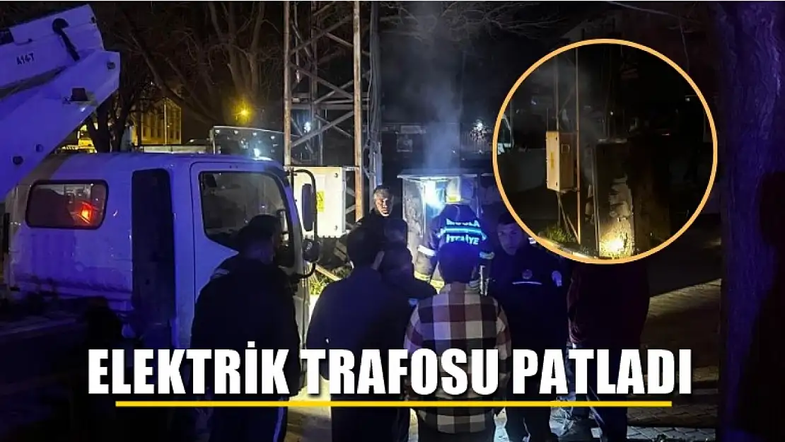 Elektrik trafosu patladı