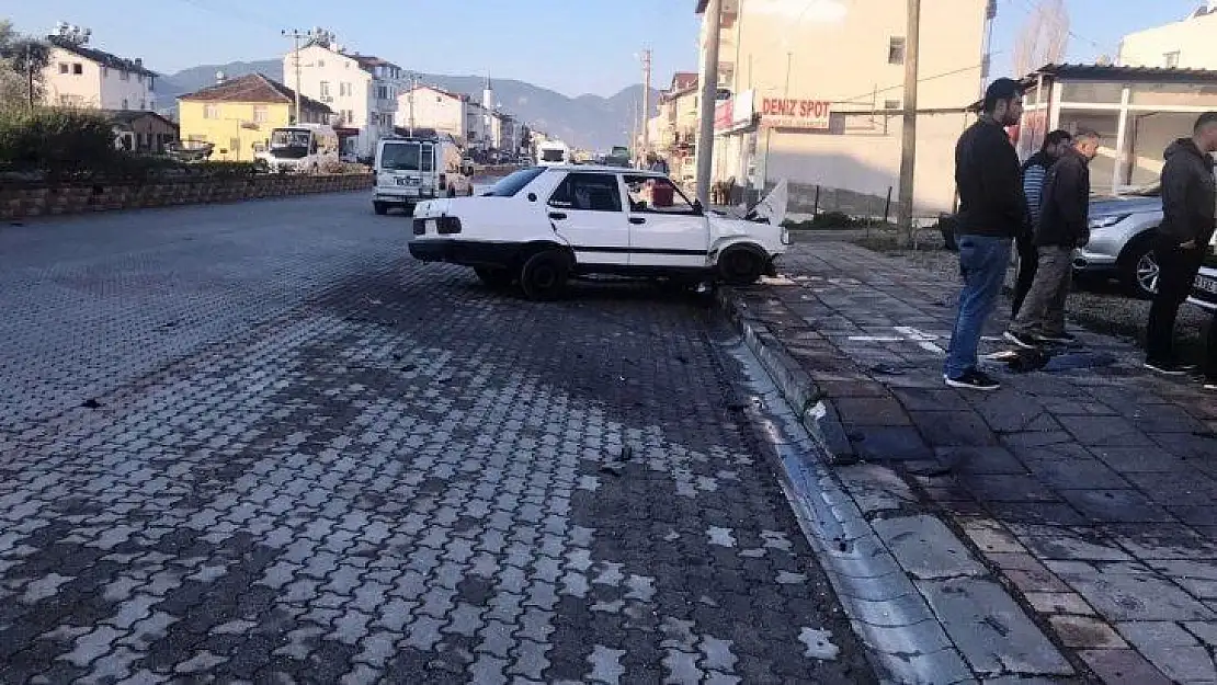 Emniyet kemeri takmayan sürücü otomobilden fırladı