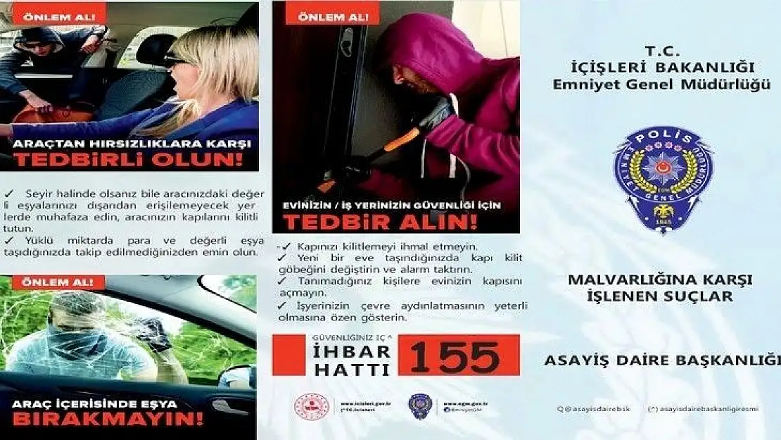 Emniyet Müdürlüğü'nden vatandaşlara uyarı!