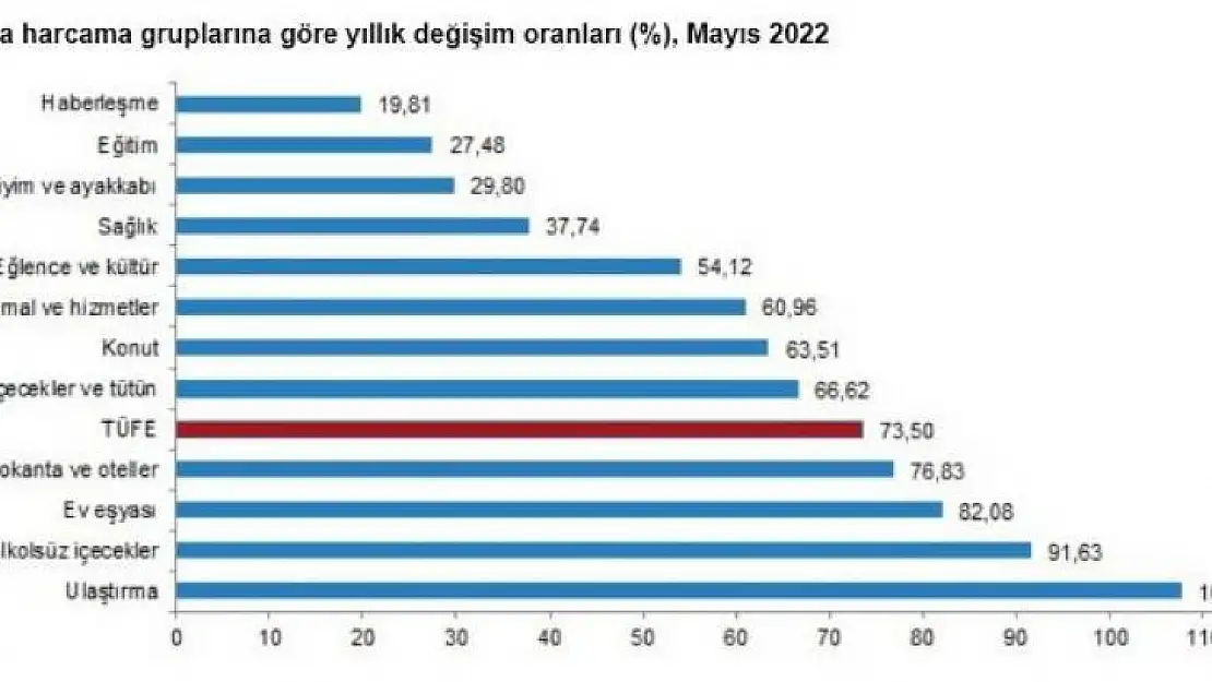 Enflasyon rakamları açıklandı