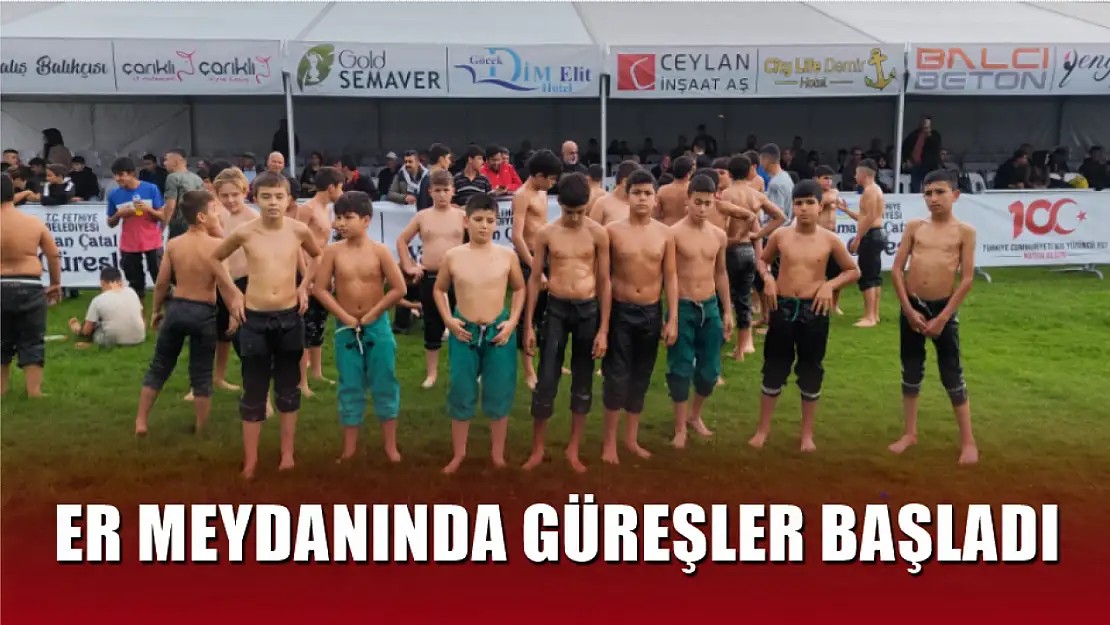 Er Meydanında Güreşler Başladı