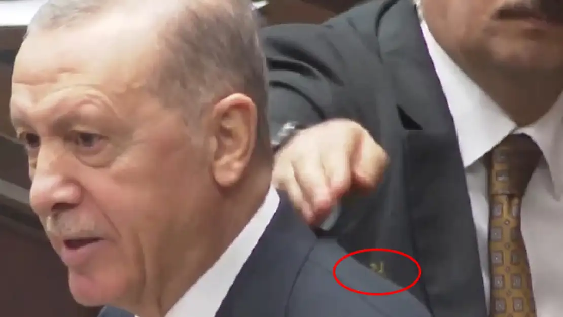 Erdoğan'ın omzuna arı kondu! Koruması hemen müdahale etti