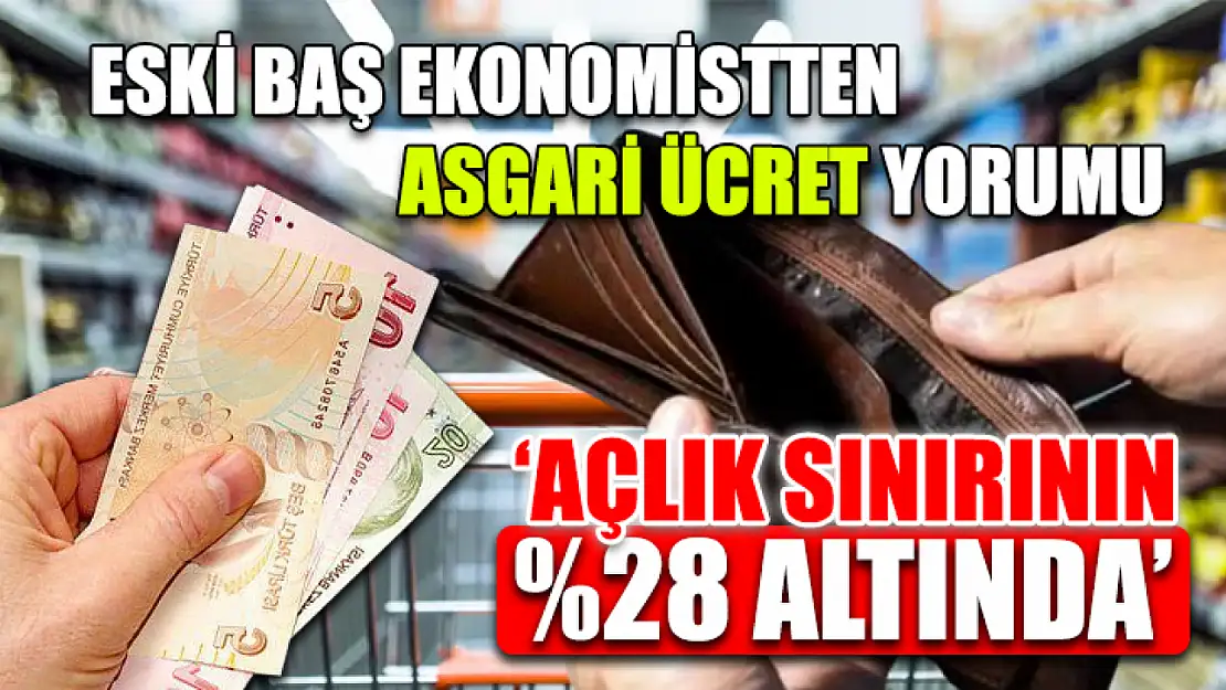 Eski baş ekonomistten asgari ücret yorumu 'Açlık Sınırının Yüzde 28 Altında'