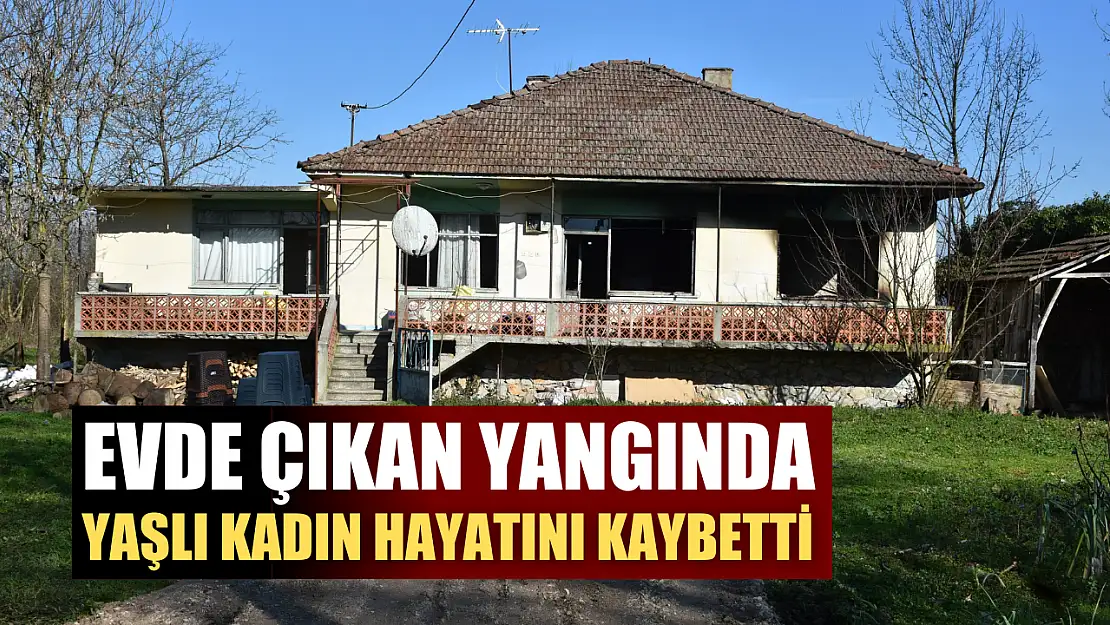 Evde çıkan yangında yaşlı kadın hayatını kaybetti