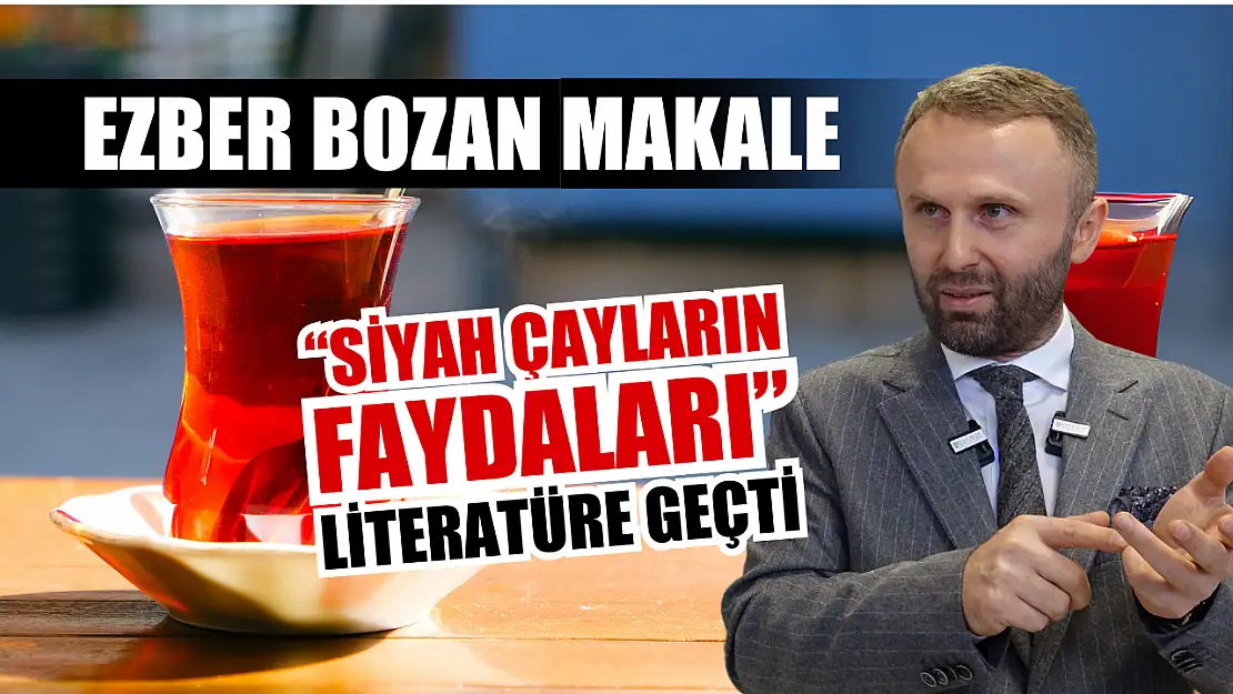 Ezber bozan makale: 'Siyah çayların faydaları' literatüre geçti