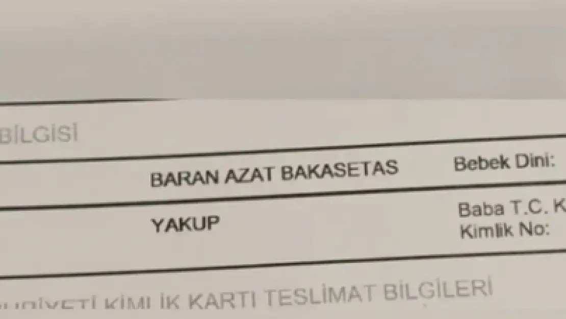 Fanatik Trabzonspor Taraftarı Oğluna 'Bakasetas' İsmini Verdi