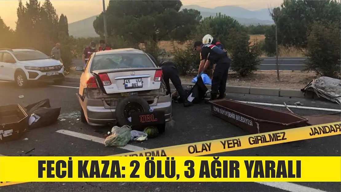 Feci kaza: 2 ölü, 3 ağır yaralı