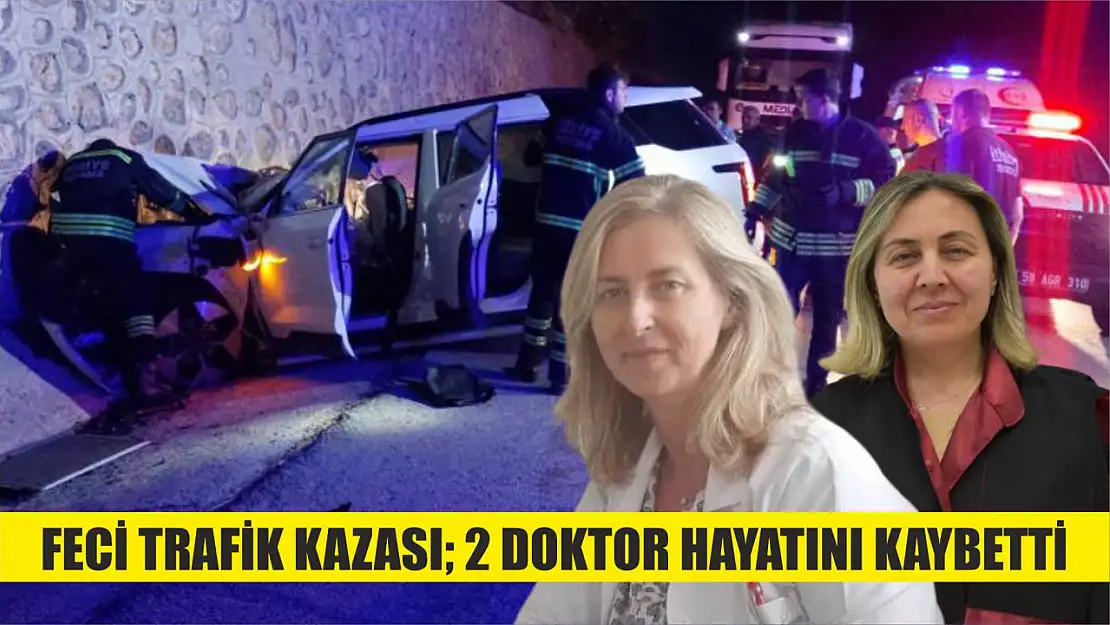 Feci trafik kazası 2 doktor hayatını kaybetti