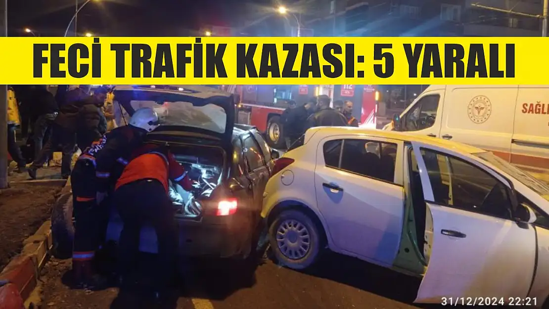 Feci trafik kazası: 5 yaralı