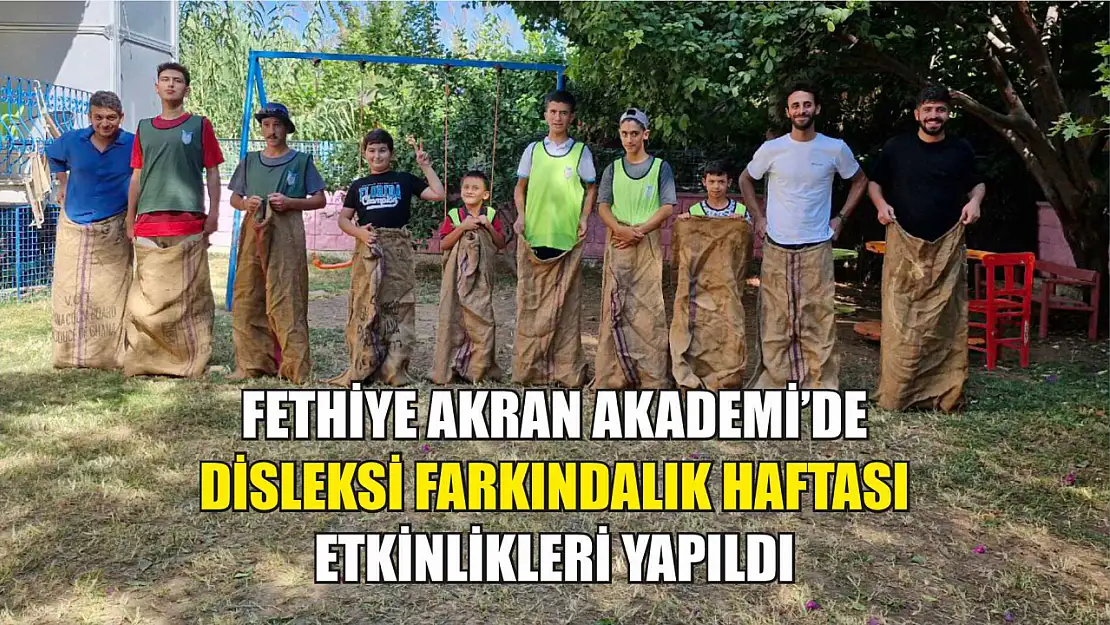 Fethiye Akran Akademi'de Disleksi Farkındalık Haftası Etkinlikleri Yapıldı