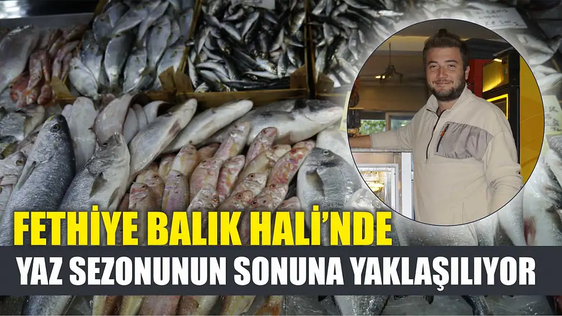 Fethiye Balık Hali'nde Yaz Sezonunun Sonuna Yaklaşılıyor