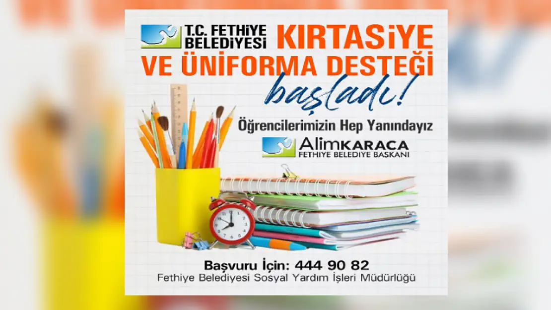 Öğrencilere Kırtasiye ve Üniforma Desteği