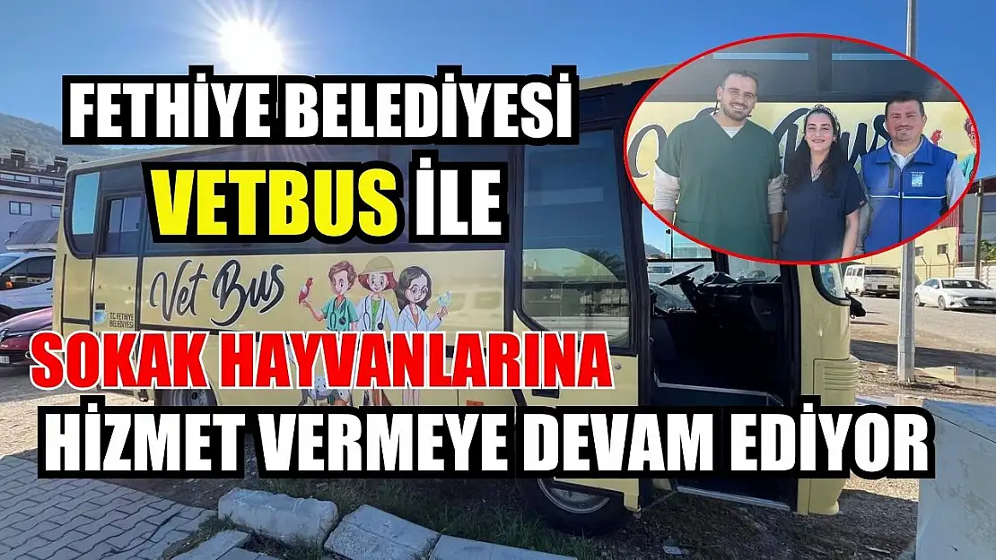 Fethiye Belediyesi VETBUS ile Sokak Hayvanlarına Hizmet Vermeye Devam Ediyor