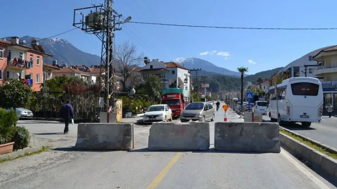 Fethiye'de alt yapı çalışması devam ediyor