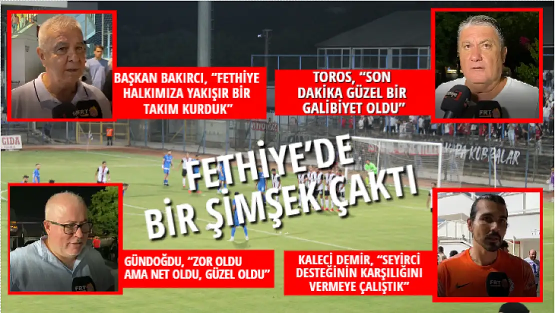 FETHİYE'DE BİR ŞİMŞEK ÇAKTI