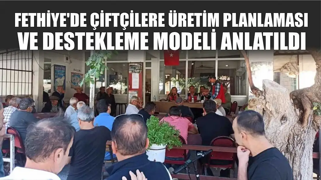 Fethiye'de çiftçilere üretim planlaması ve destekleme modeli anlatıldı