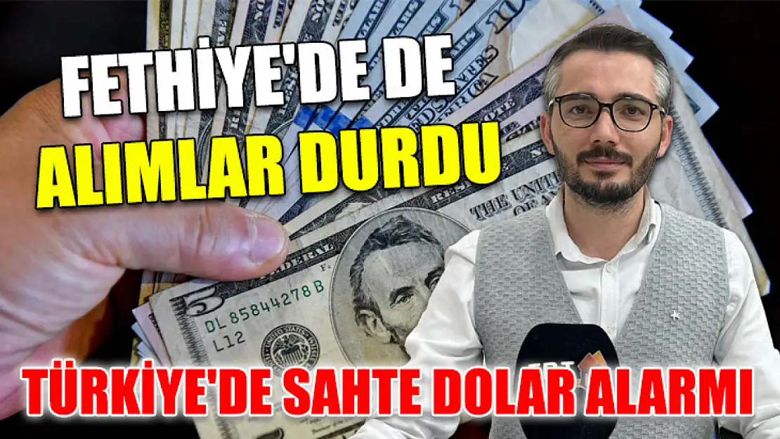 Fethiye'de de alımlar durdu Türkiye'de sahte dolar alarmı