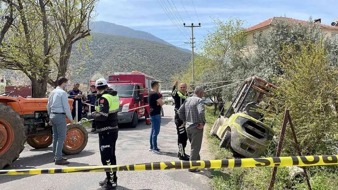 Fethiye'de devrilen forkliftin operatörü hayatını kaybetti