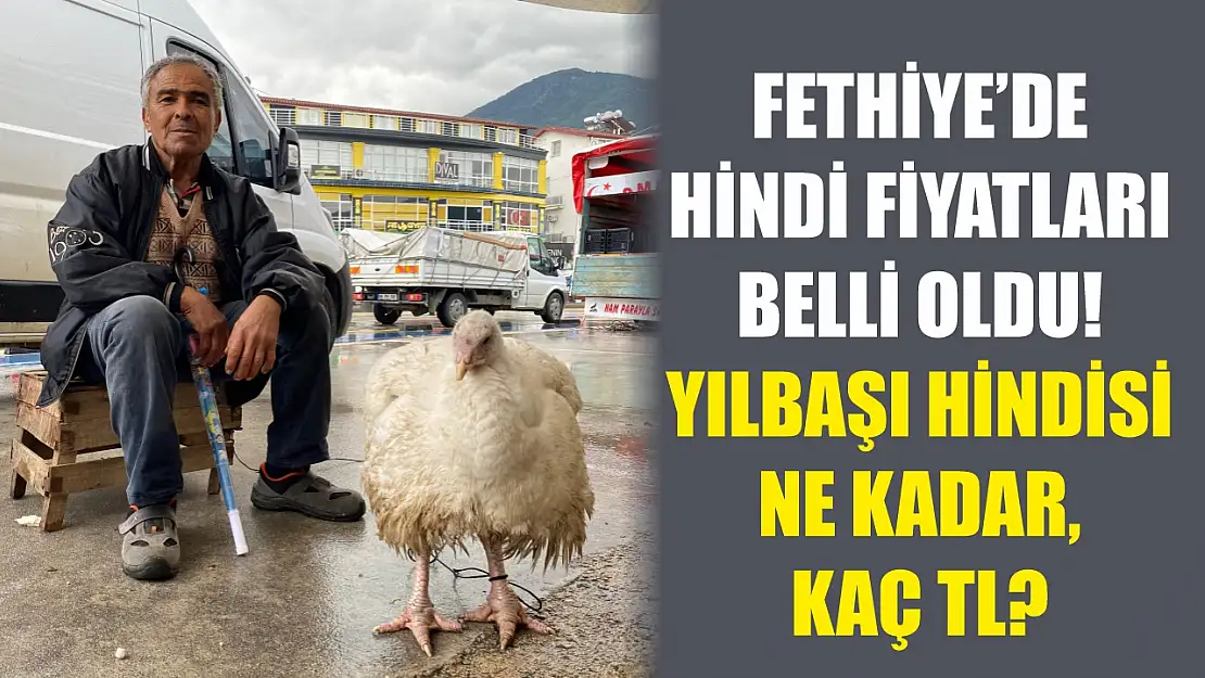 Fethiye'de Hindi fiyatları belli oldu Yılbaşı hindisi ne kadar, kaç TL