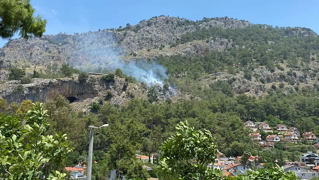 Fethiye'de orman yangını büyümeden söndürüldü