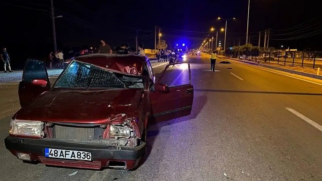 Fethiye'de otomobilin çarptığı yaya feci şekilde can verdi